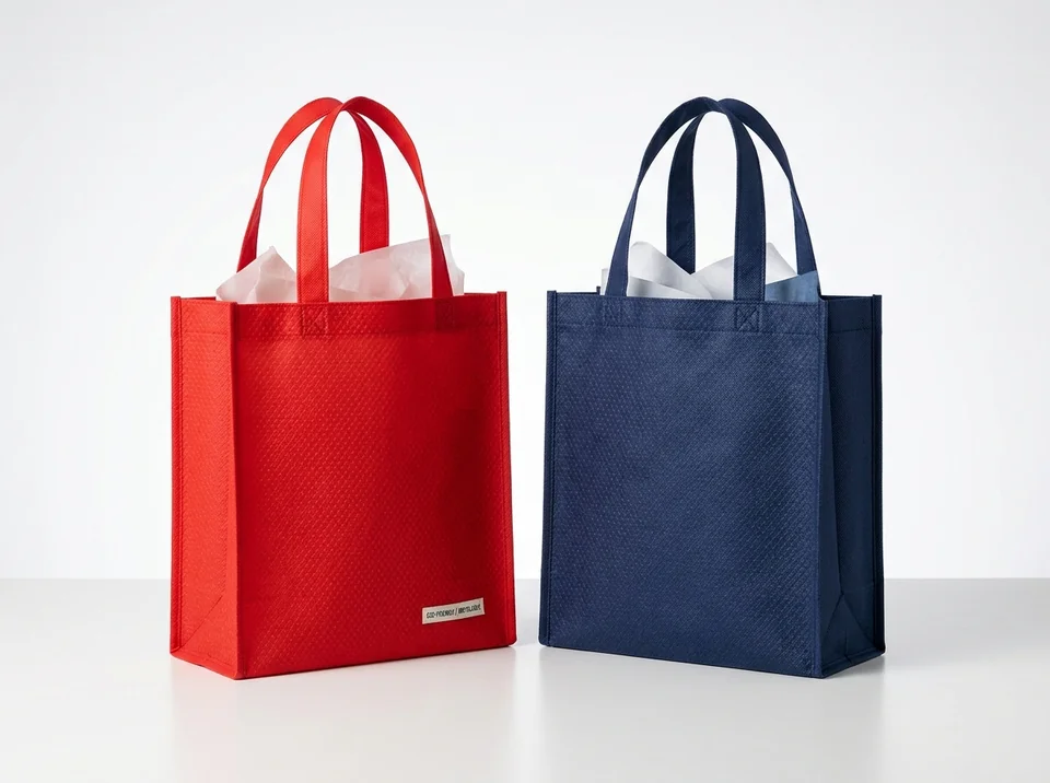 Mẫu túi vải không dệt quai xách dạng hộp tote bag