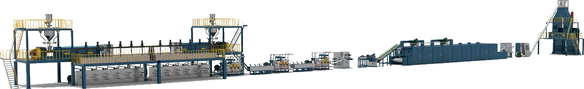 Dây chuyền sản xuất xơ PP một bước (one-step)