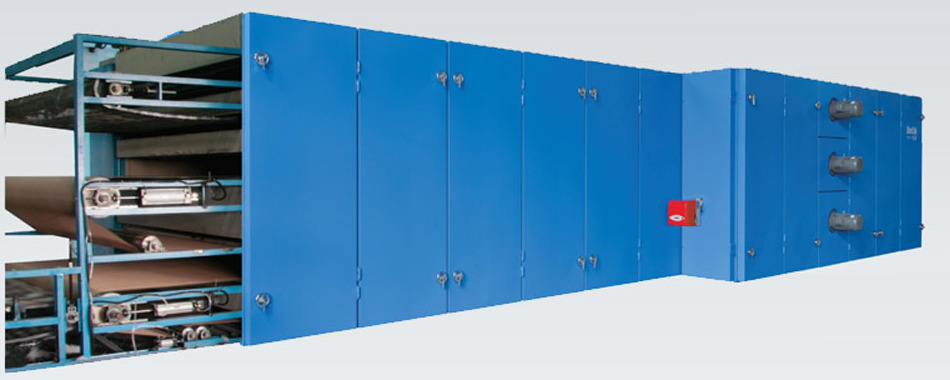 Spray-Bonded Waddings Drying Machine